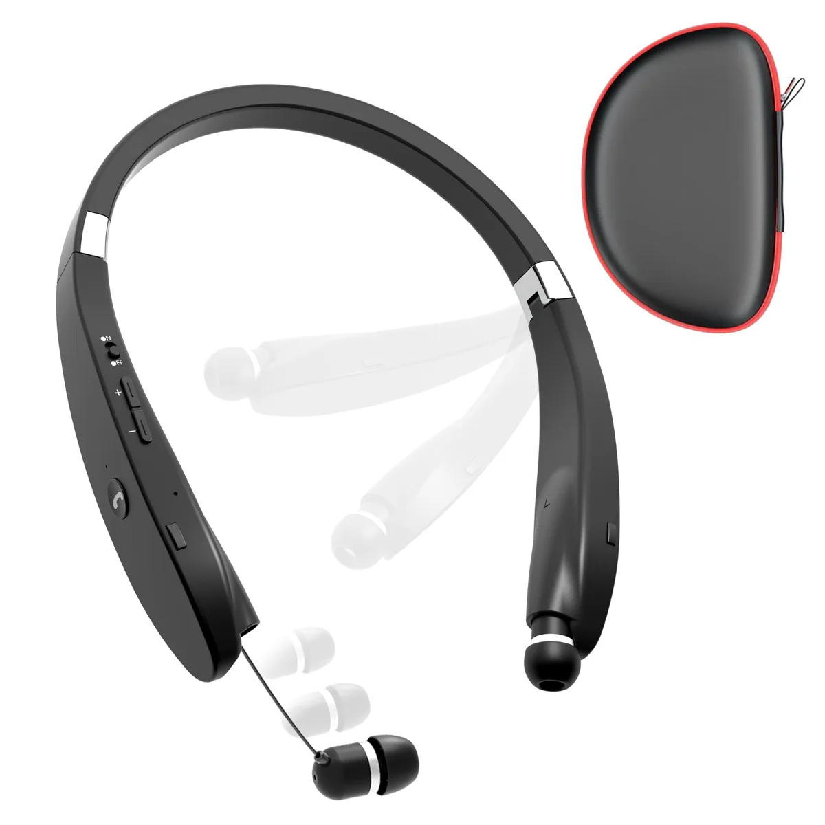 No Sew No Sew SX-991 Bluetooth 5.0 neckband headphones black — product photo