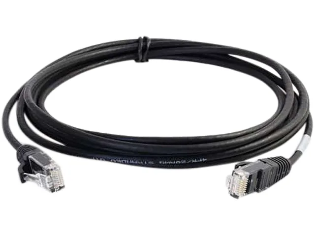 Cables To Go Cables To Go 01097 Cat6 network ethernet cable 6 in black 28AWG snagless unshielded — product photo
