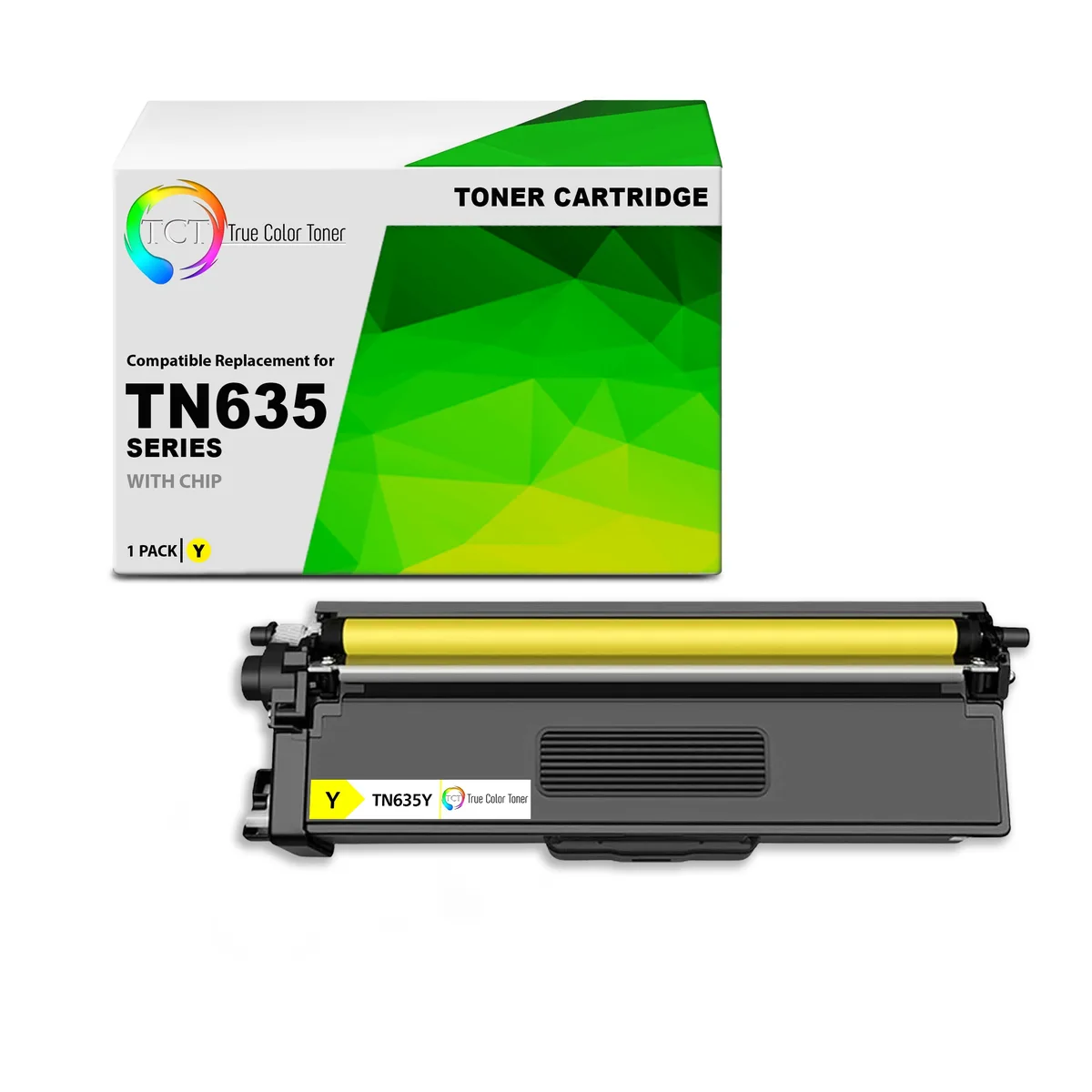 TCT TCT TN635Y Yellow Toner Cartridge for Brother TN635Y — product photo