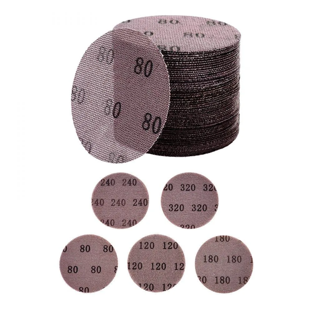 VEVOR VEVOR S125G80320 50PCS Mesh Sanding Discs 80-320 Grit — product photo