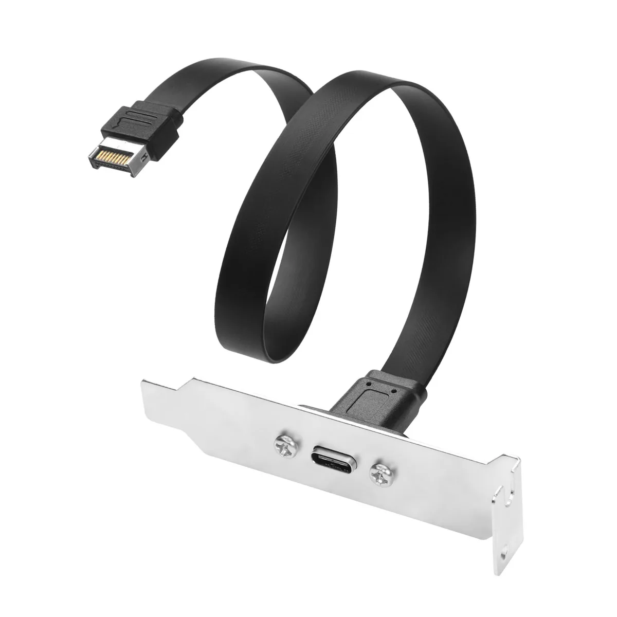 BUCIER BUCIER USB 3.1 Type-E to USB-C Front Panel Cable 30cm Half-Height Bracket 10Gbps — product photo