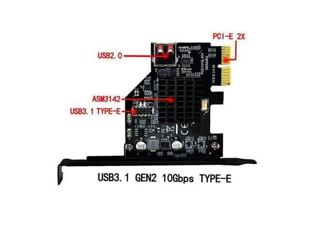 LORDWORLD LORDWORLD USB 3.1 USB 2.0 PCIe Card Adapter Front Panel Socket — product photo