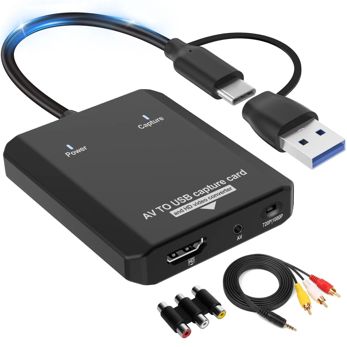 _Mega Brand _Mega Brand AV to HDMI Converter USB Capture Card 1080P — product photo