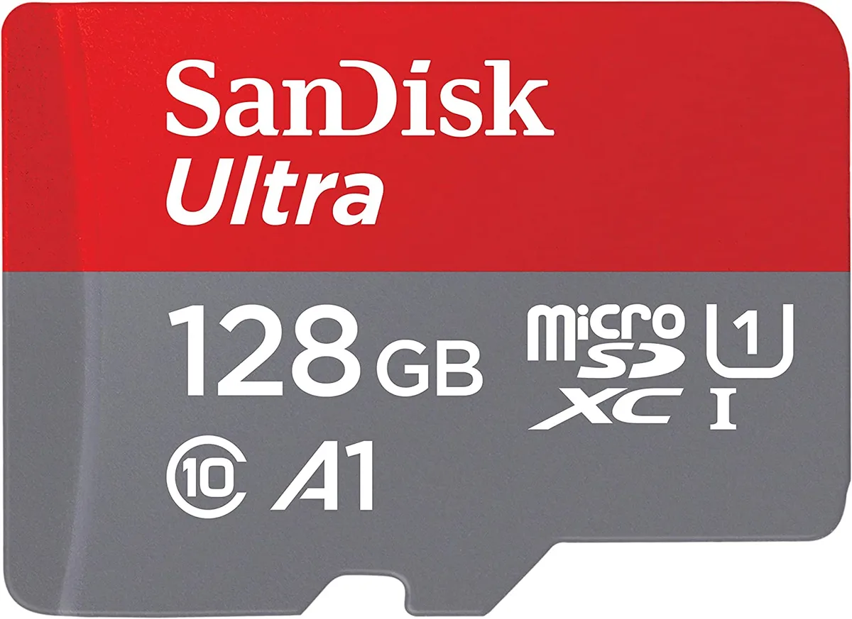SanDisk SanDisk SDSQUA4-128G-GN6MN 128GB microSDXC UHS-I U1 A1 120MB/s memory card — product photo