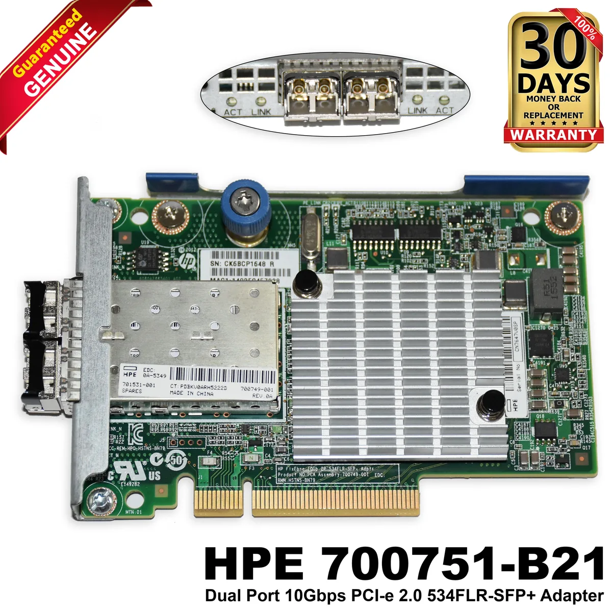 HP HP 534FLR-SFP 10Gb 2-port laptop replacement part — product photo