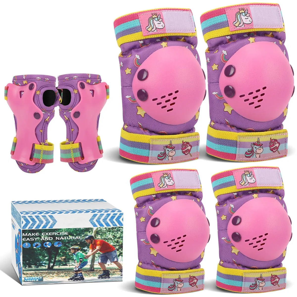  Adicop AD-01 Skateboard Protective Gear Small Pink — product photo
