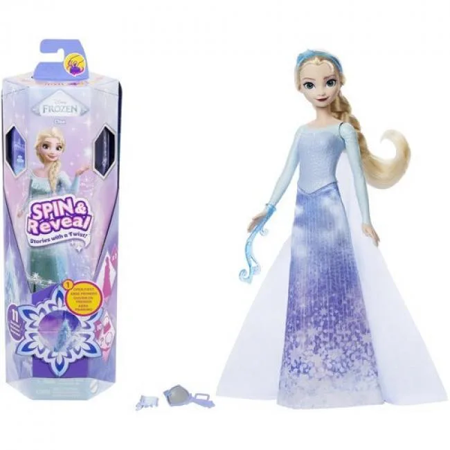 Mattel Mattel JBG59 Disney Frozen Spin &amp; Reveal Elsa Doll — product photo