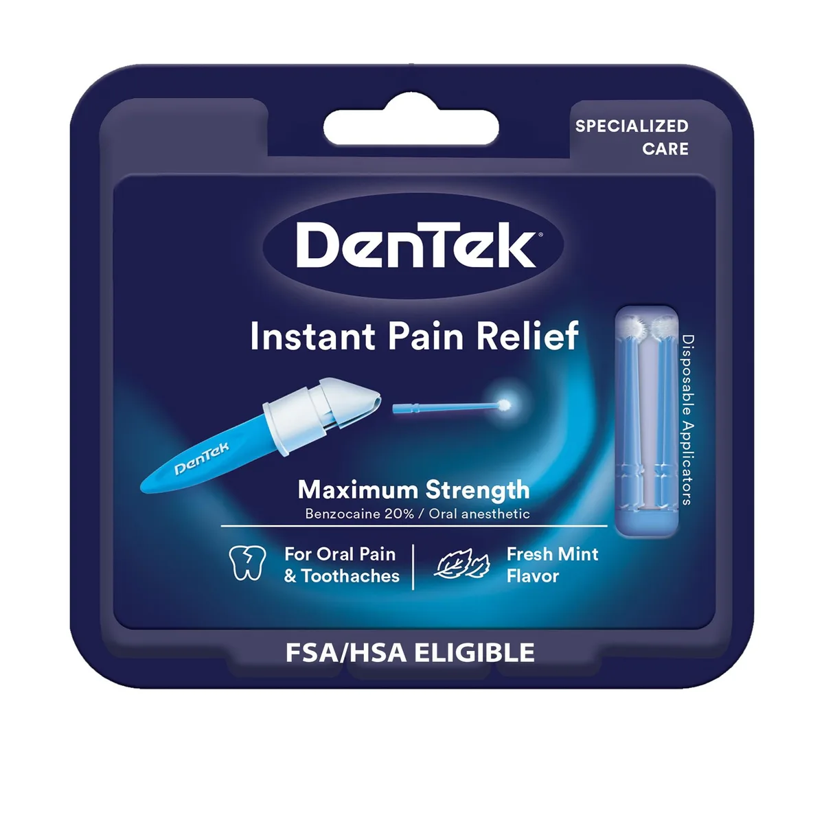 Waterpik 00352 box containing 50 mint-flavoured disposable applicators
