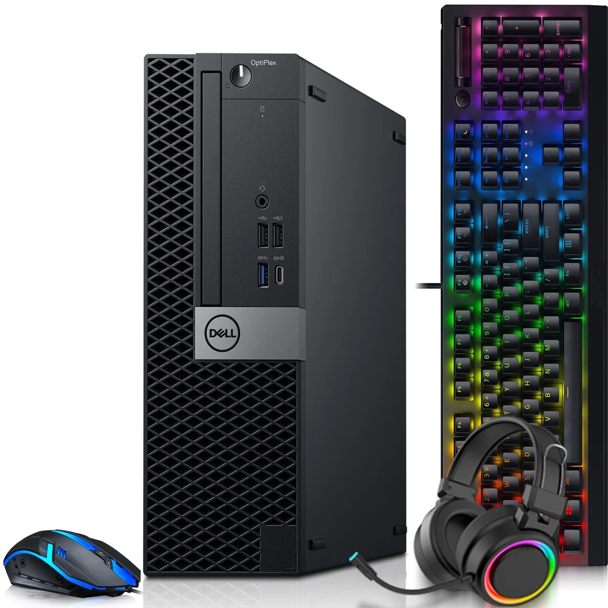 DELL DELL Desktop PC i5-8500 16GB 256GB SSD 500GB HDD GT 1030 SFF Windows 11 Pro — product photo