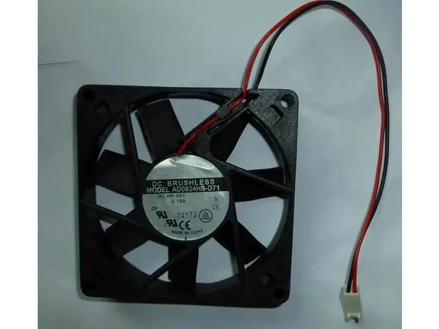 TSUJ 8cm DC24V 2-wire inverter cooling fan