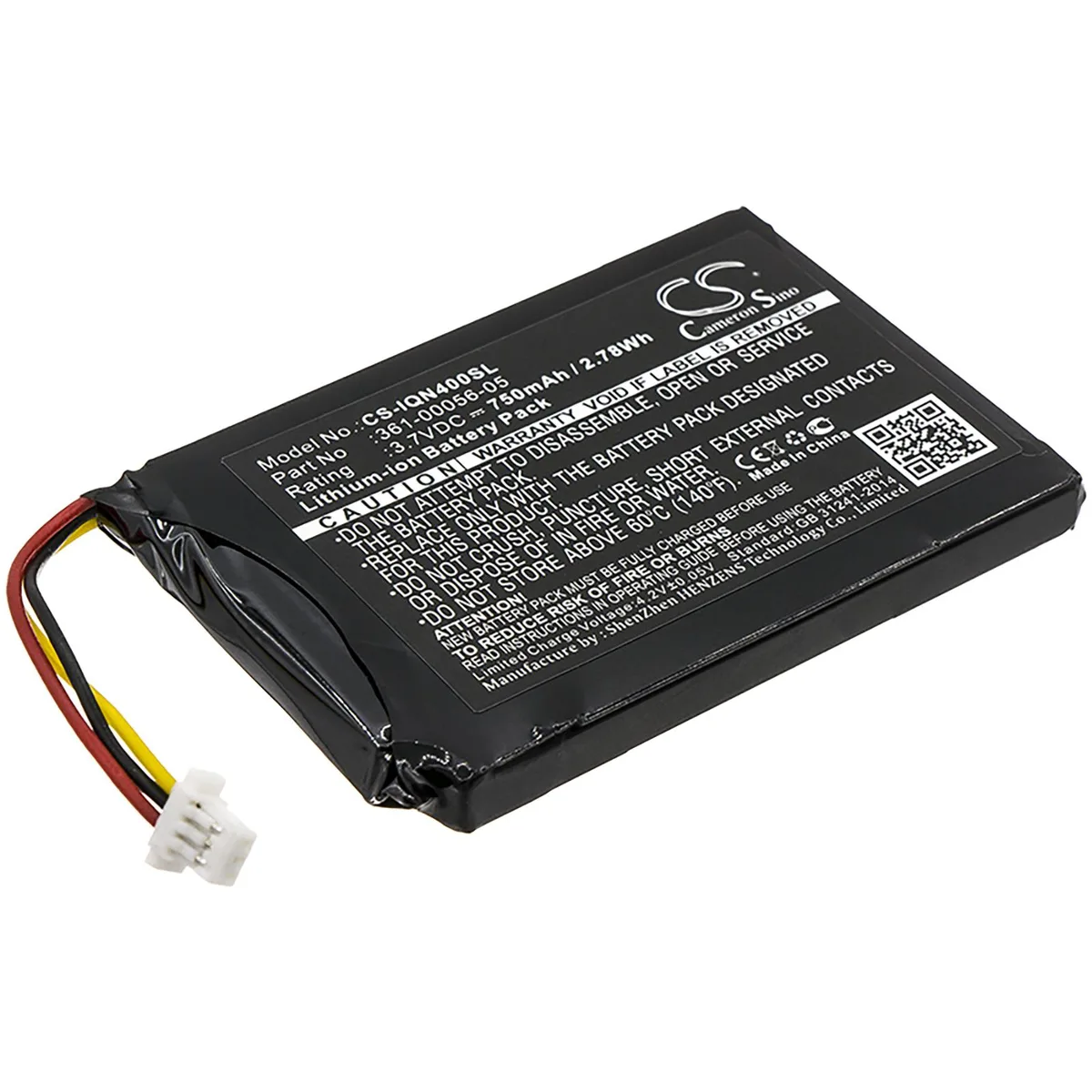 CameronSino CameronSino Battery For GARMIN 361-00056-05 750mAh 3.7V Li-ion — product photo