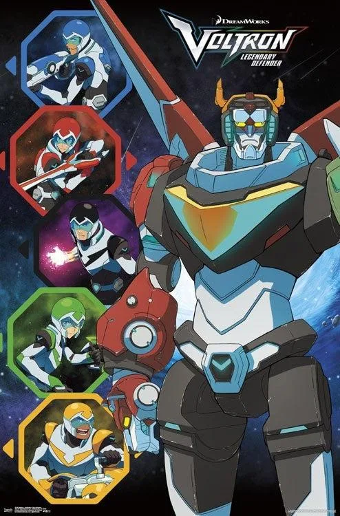 Voltron Defender of the Universe poster print 22 x 34 inches on heavy paper