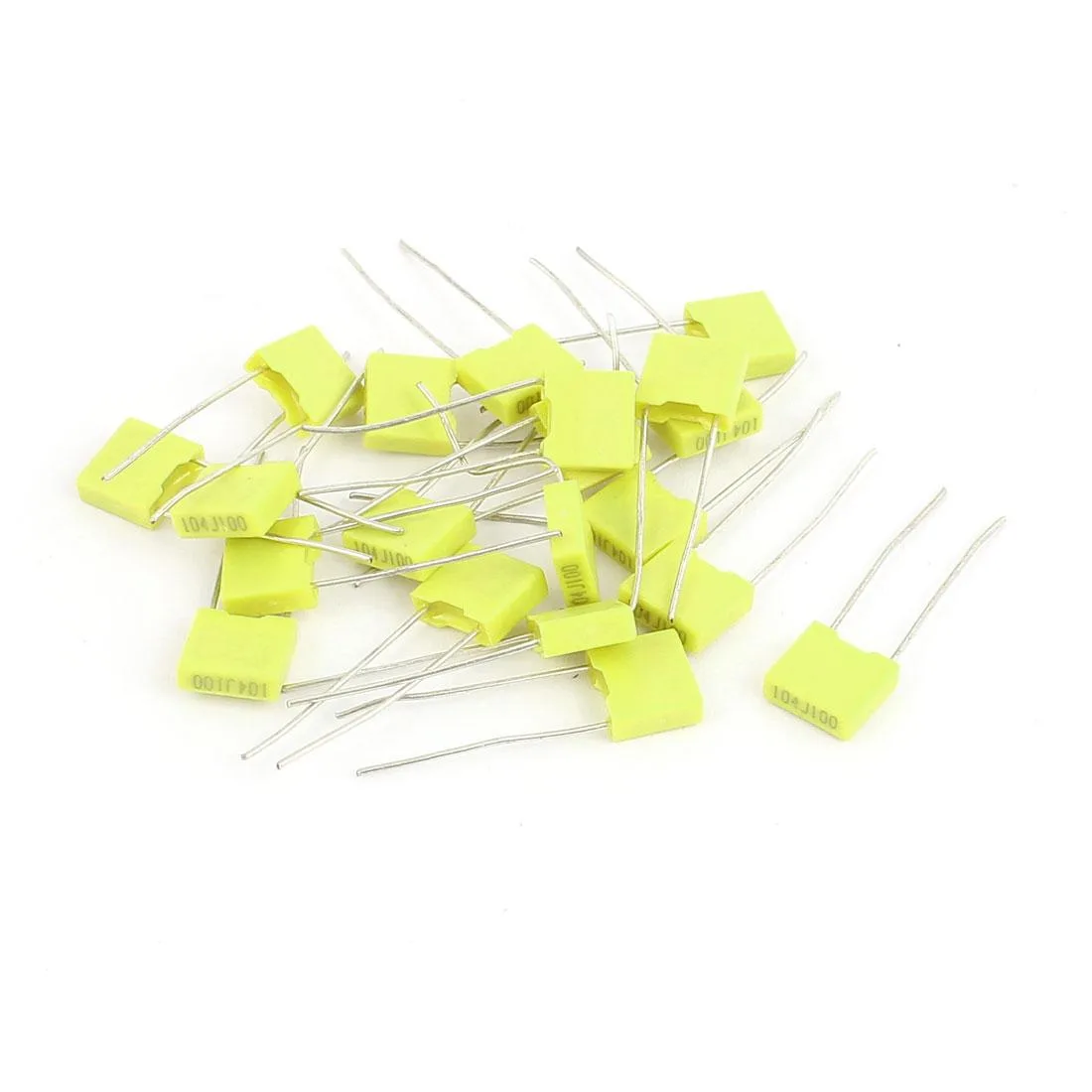 Unique-Bargains Unique-Bargains 104J100 0.1uF 100V Polyester Film Capacitors 20 Pcs — product photo