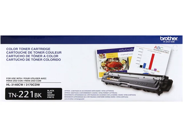 Brother Brother TN221BK Black Toner Cartridge — 2,500 pages — product photo