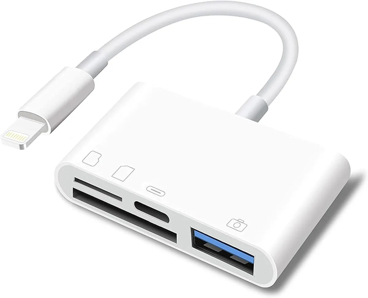 BONAEVER BONAEVER 4 in 1 USB Camera Adapter Lightning Charging Port Eco Gadget — product photo