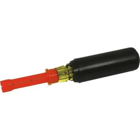 Gray Tools 10mm insulated nut driver with orange and yellow cushioned handle