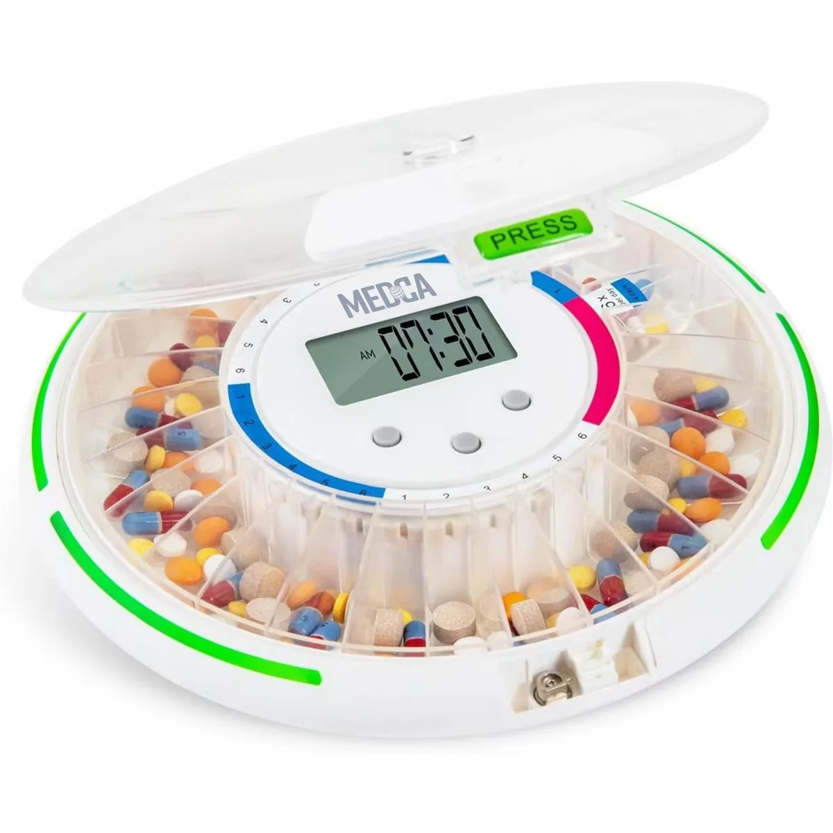 MEDca MEDca Automatic Pill Dispenser 28-Day Organizer 6 Doses — product photo