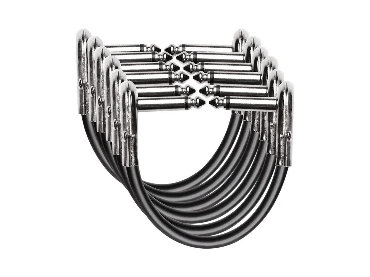 Monoprice Inc. Monoprice 143124 Indio Series 6in Right-Angle TS Patch Cable 6-Pack 24AWG — product photo