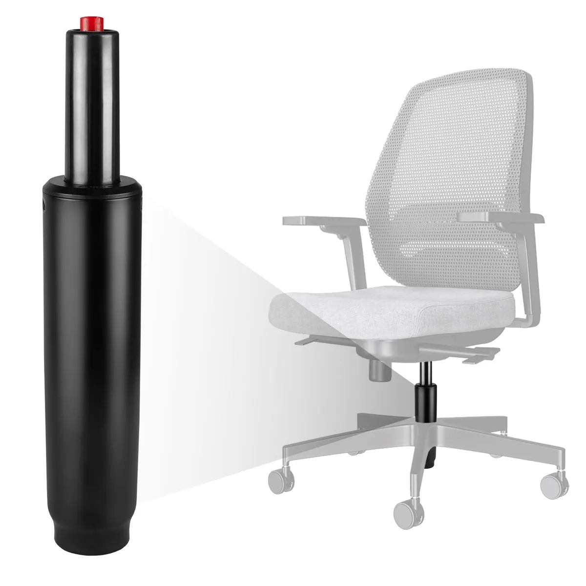 WORKPRO Gas Lift Cylinder 3.9" Stroke 500 lb Class 4 Black — product photo