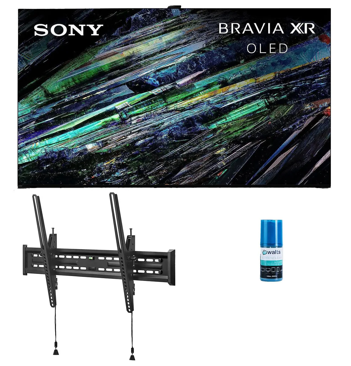 Sony Sony XR77A95L 77" QD-OLED 4K 120Hz LED TV with Walts Tilt Mount & Cleaner Kit — product photo