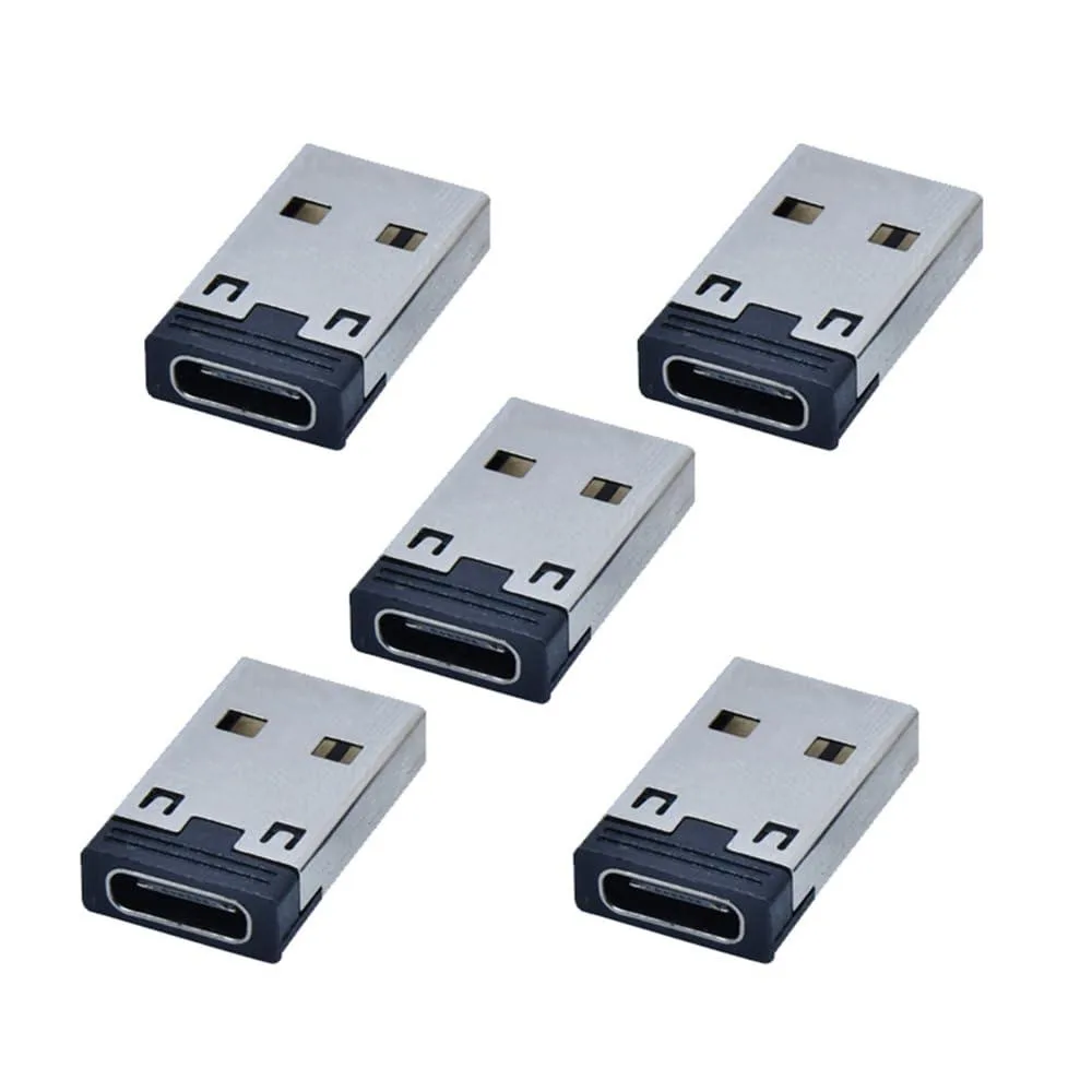 Fervit Fervit USB-C Female to USB 2.0 A Male Adapter 480Mbps 5pcs — product photo