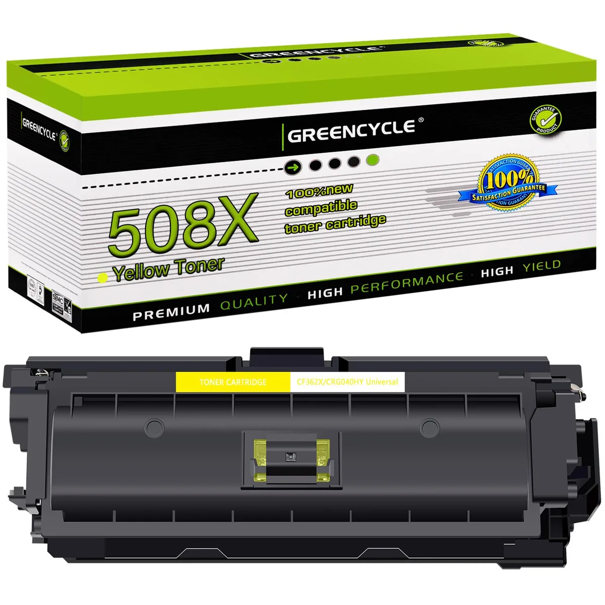 GREENCYCLE GREENCYCLE 508X CF362X Yellow Toner Cartridge 10000 Pages — product photo