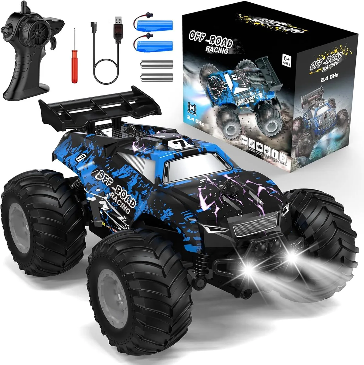 usbroway usbroway 1:20 All-Terrain RC Truck 2.4GHz 10km/h 2 Motors 45° Climb — product photo