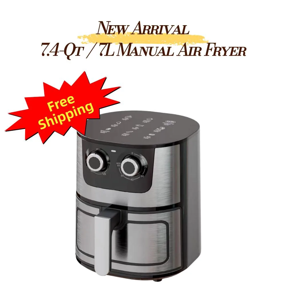 Aenaeder Aenaeder 7L Air Fryer Digital Touch Silver Black 1500W — product photo