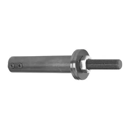 Dayton heavy-duty shaft arbor Type D, machined washer, hex nut, 6 1/4 in overall length