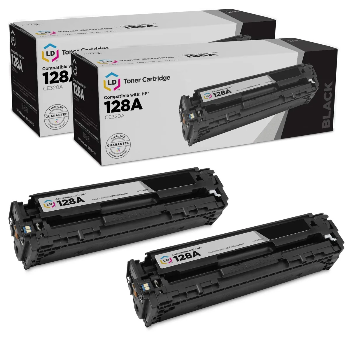 LD Products LD Products 128A Black Toner Cartridges Set of 2 — product photo