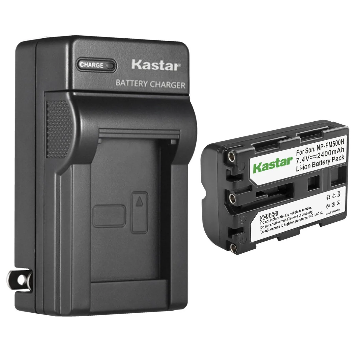 Kastar Kastar NP-FM500H camera battery &amp; AC charger 1-pack — product photo