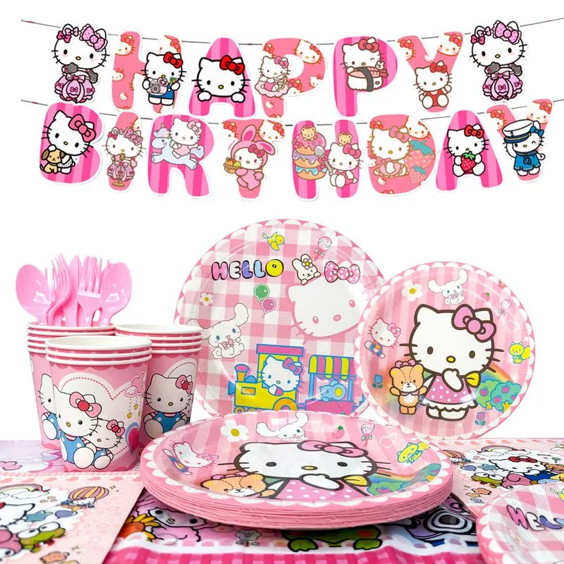 InBoxxarty InBoxxarty 128 Pcs Hello Kitty Party Supplies Set — product photo