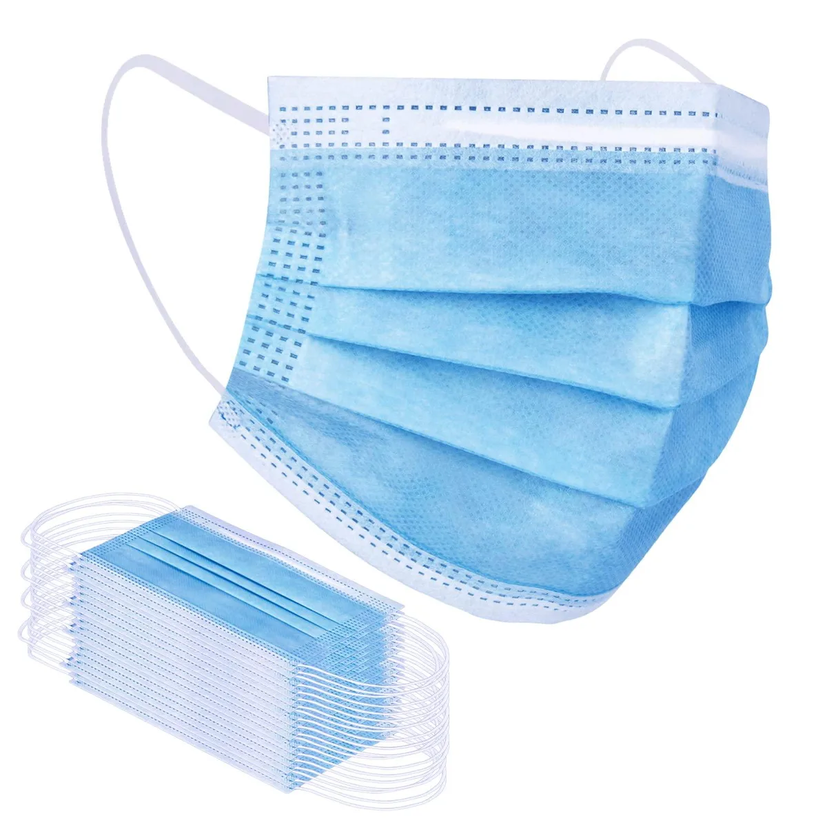  Borje Blue Disposable Face Mask 100 Pcs 3 Ply P2 — product photo
