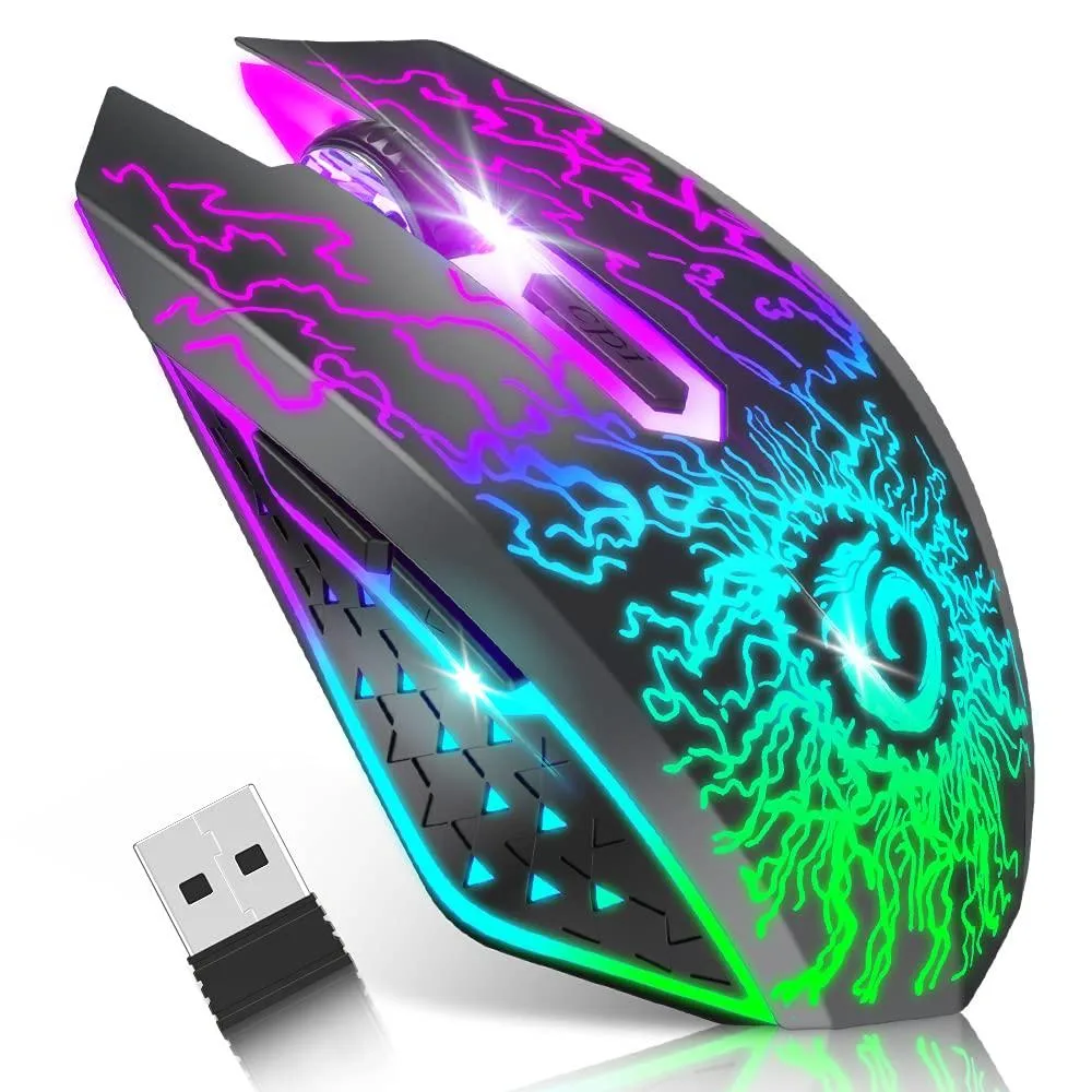 VersionTECH BX106 Wireless Gaming Mouse Black — product photo