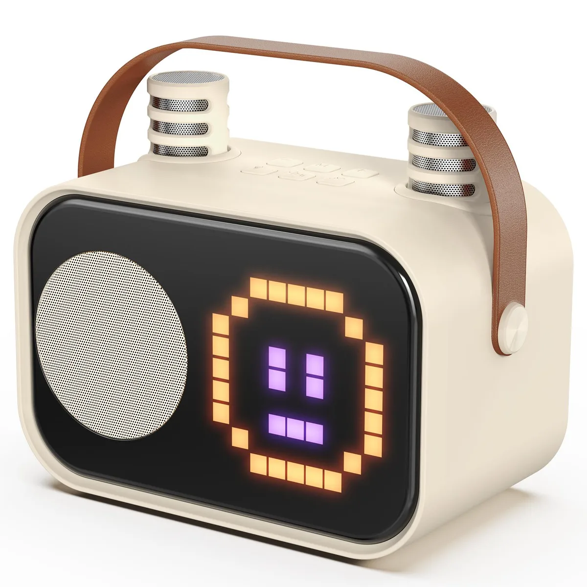 JYX JYX JYX-D58-B Karaoke System 15 Animations 2500mAh Bluetooth 5.0 Beige — product photo