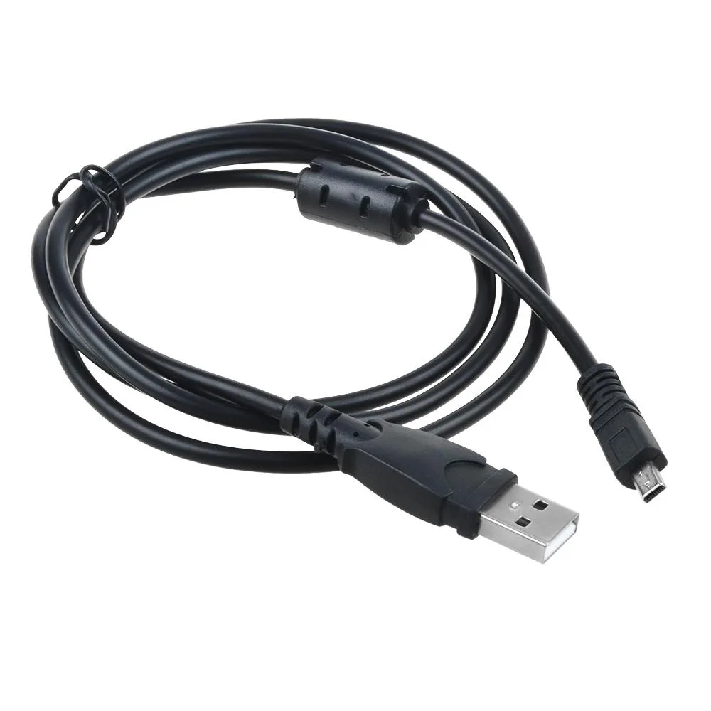 Black USB 2.0 data sync cable, 1.02m long, with standard USB-A and mini-USB connectors for Nikon DSLR cameras