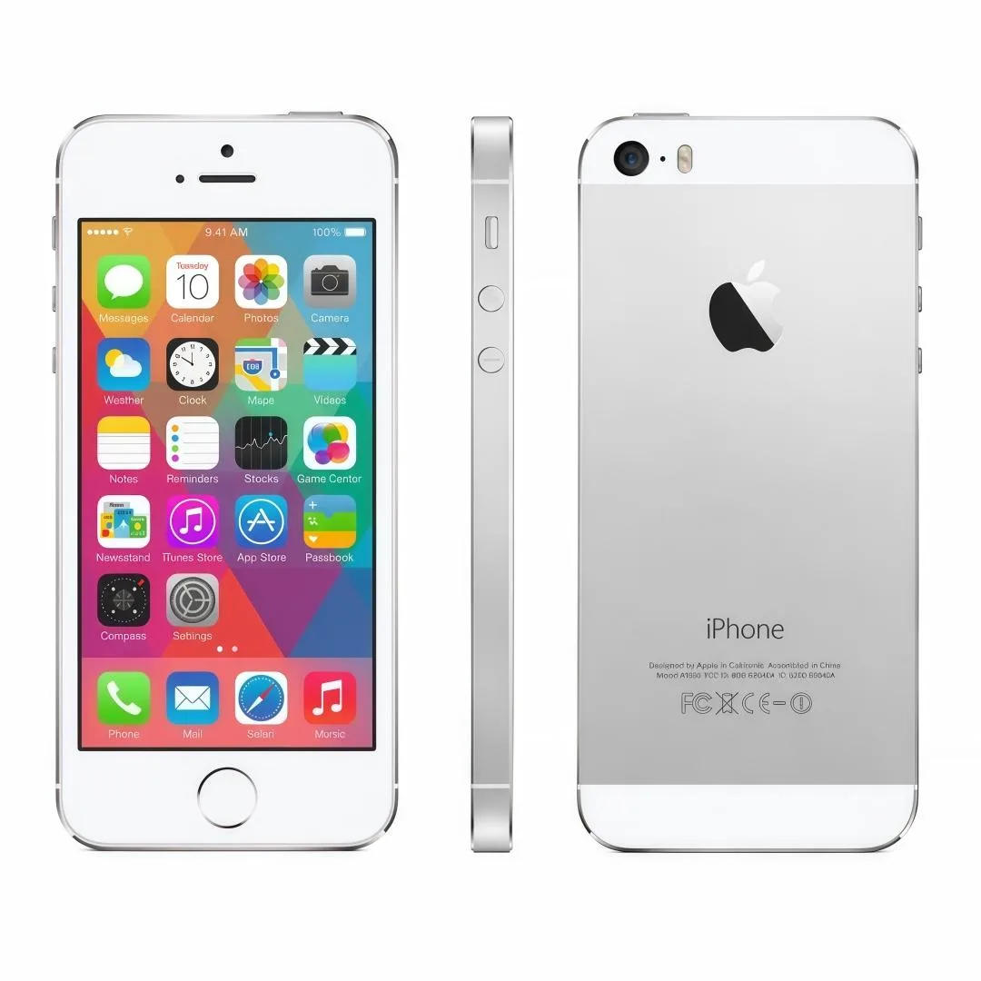 Apple Apple iPhone 5s 16GB Silver cell phones - unlocked — product photo