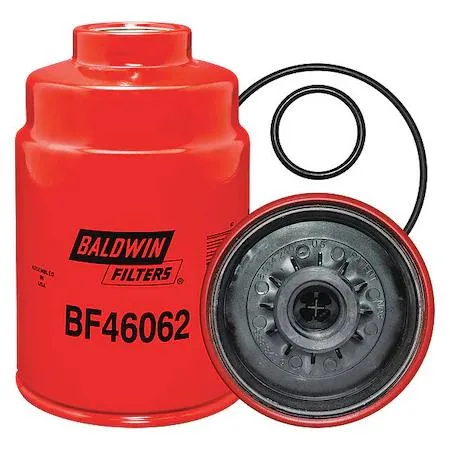 Baldwin BF46062 diesel spin-on fuel filter, metal canister with threaded base