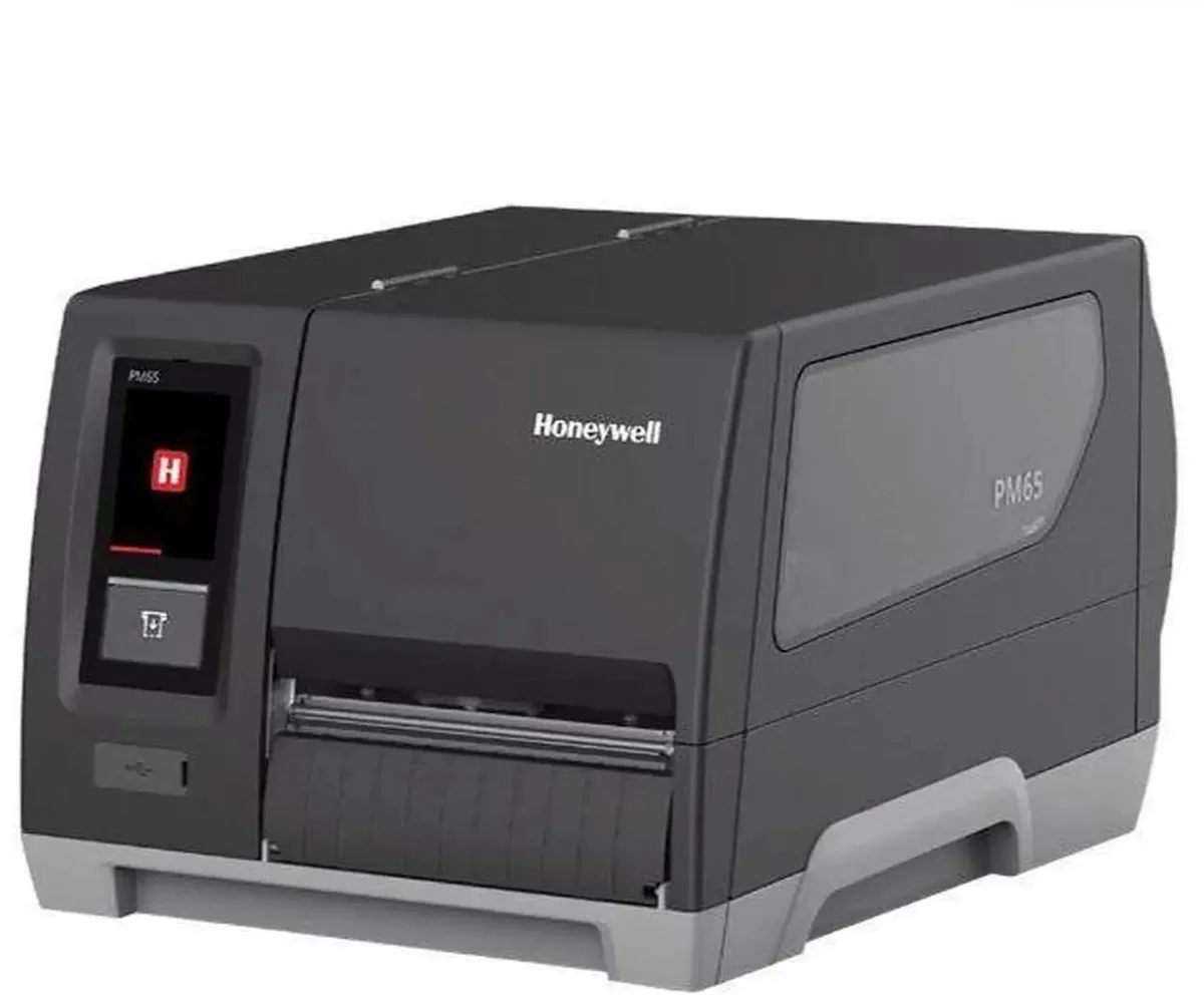 Honeywell PM65A thermal transfer printer, 203 dpi, industrial grey housing