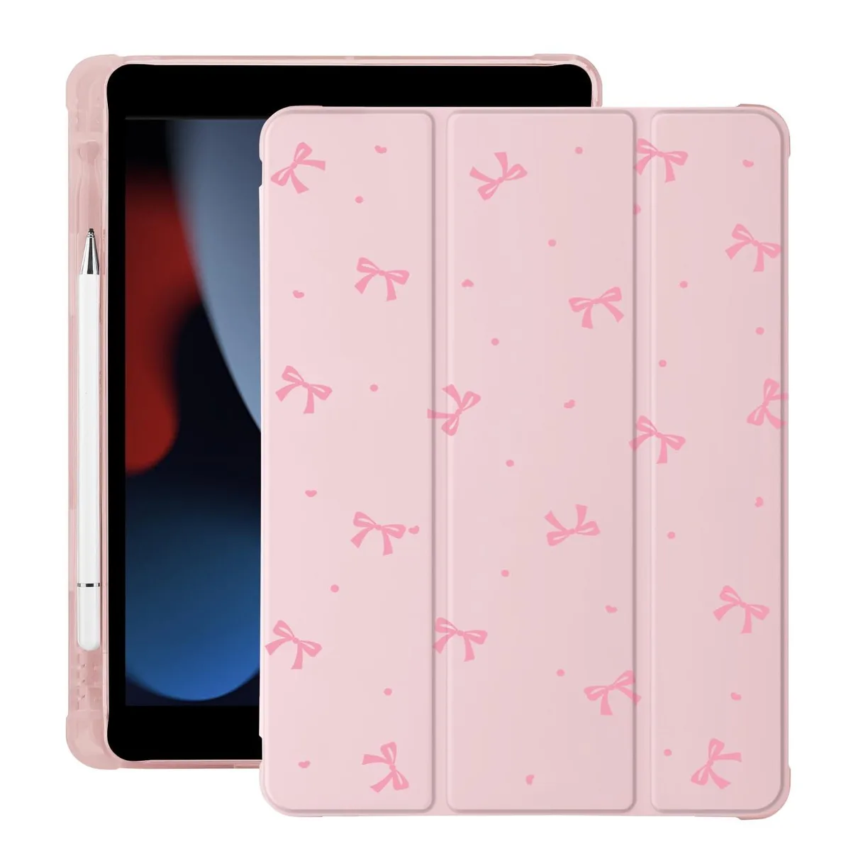 GSM Outdoors GSM Outdoors 2 in 1 Accessory iPad Air 11 Inch Case M3 2025 M2 2024 Pink Bow Kawaii — product photo