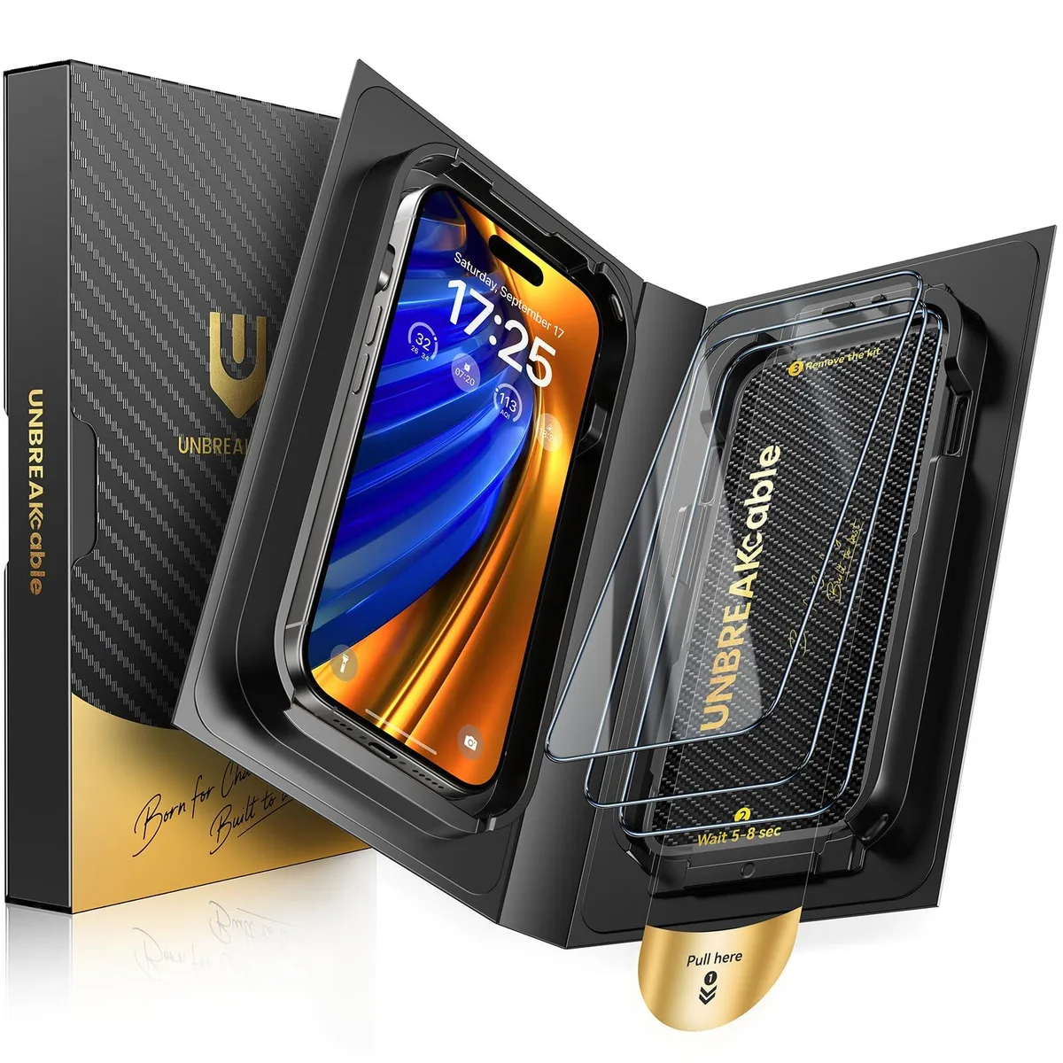 iPhone 16 Pro Max Tempered Glass Screen Protector 3-Pack 6.9-Inch — product photo