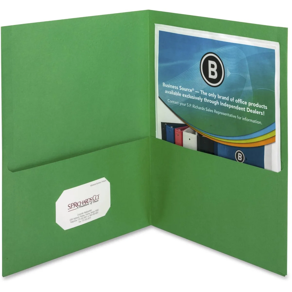 Business Source Business Source 78493 2-Pocket File Folder Letter 125 Sht 25/BX — product photo