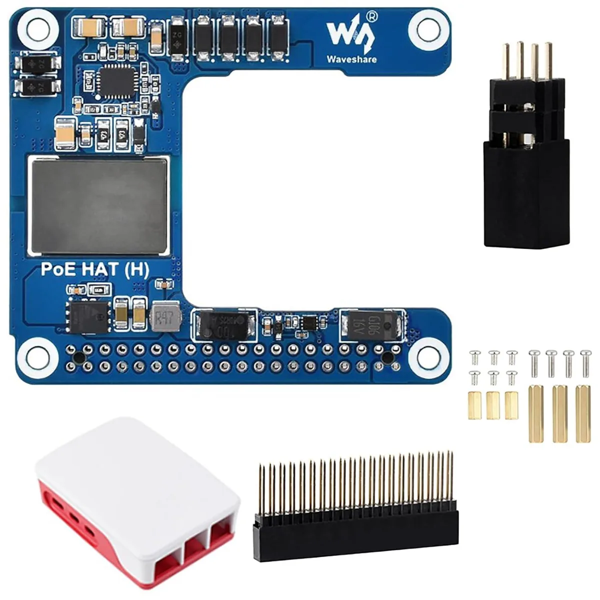 LORDWORLD LORDWORLD PoE HAT (H) for Raspberry Pi 5/CM5 5V 5A 40-PIN — product photo