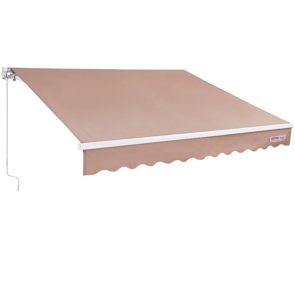 VEVOR VEVOR Manual Retractable Awning 12 x 10 ft 280G PU Coating UV80+ Crank Handle 59 inch — product photo