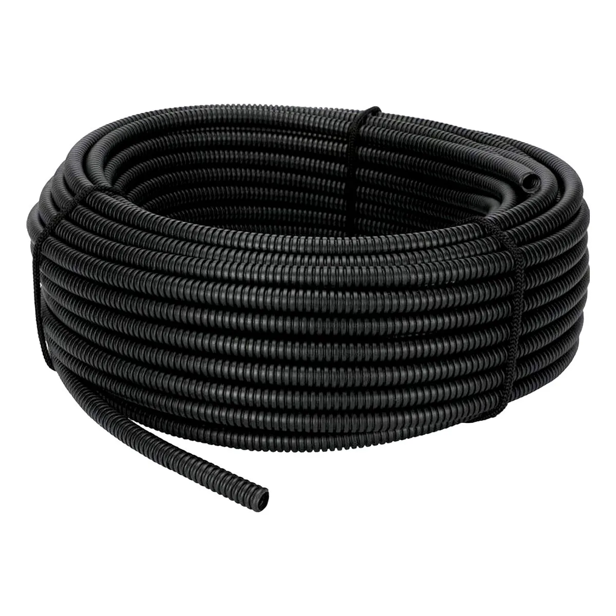 The Wires Zone The Wires Zone ST18-100 Split Loom Tubing 1/8" 100 Ft Black car electronics accessory — product photo