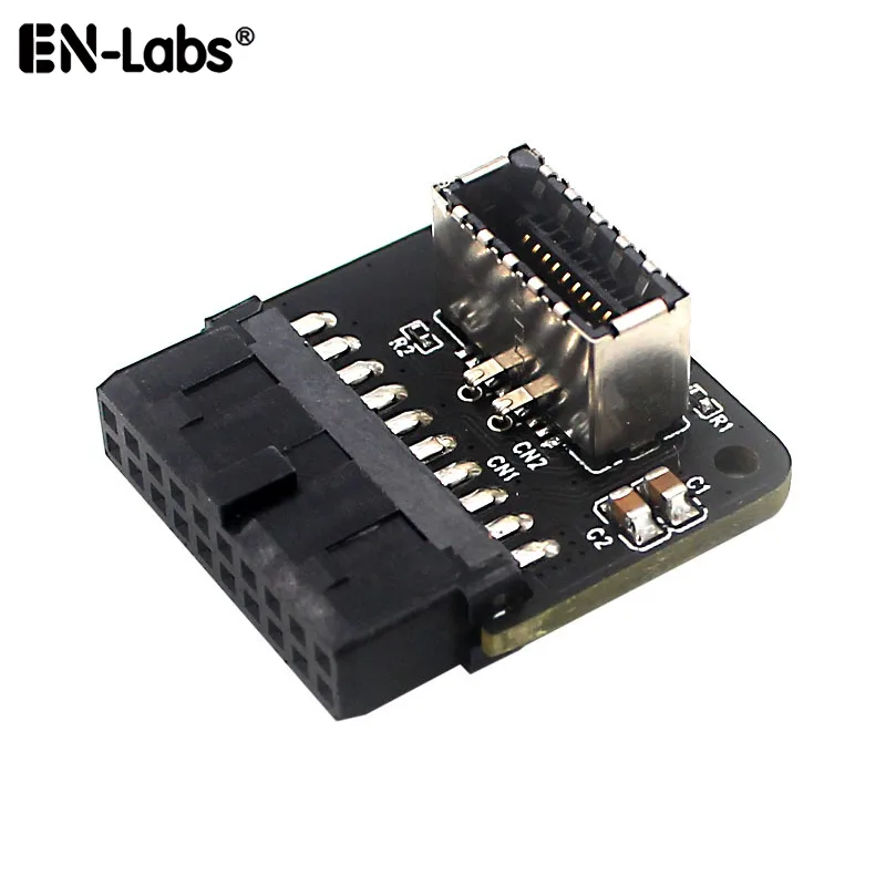 EN-Labs EN-Labs U20PTOU31MODA USB 3.0 19/20 pin to USB 3.1 20 pin Type C adapter — product photo