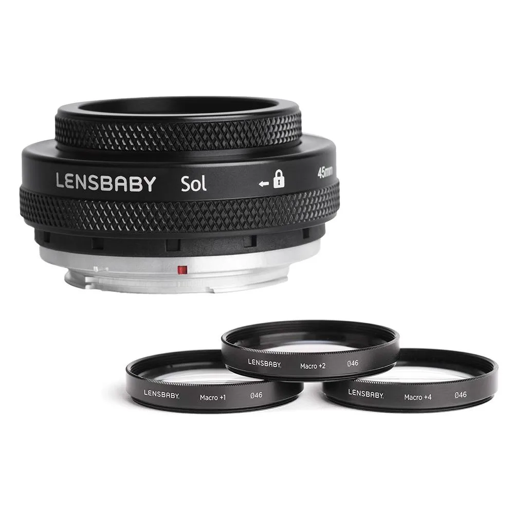 Lensbaby Lensbaby Sol 45mm f/3.5 Canon EF with 46mm Macro Filters — product photo