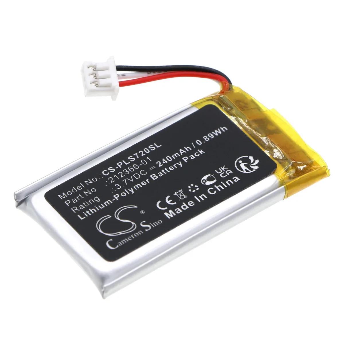  Cameron Sino Battery for Plantronics Savi 7200 7210 7220 Office 240mAh 3.7V — product photo