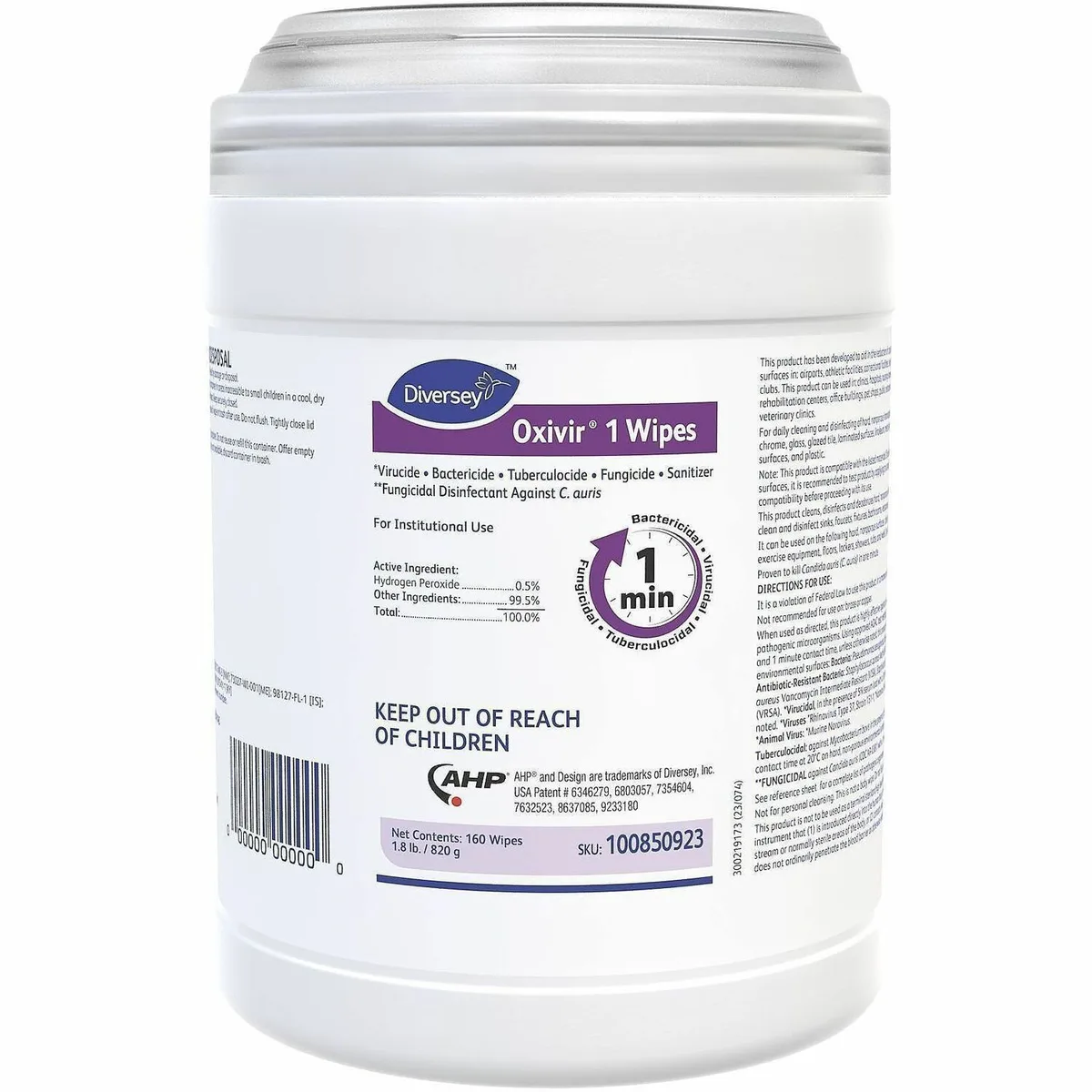 Diversey Diversey Oxivir Disinfectant Wipes Cherry Almond 160/Pack 12/Container 100850923 — product photo