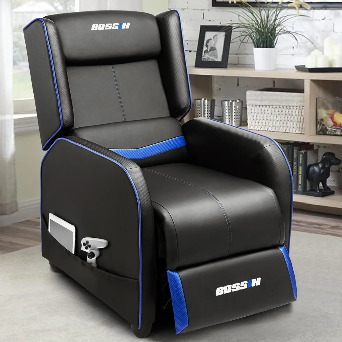 Vitesse Vitesse Gaming Recliner Chair Blue 400lbs 90-180° — product photo